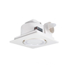 8 Polegada silencioso pl&aacute;stico quadrado banheiro ventilador de ventila&ccedil;&atilde;o ultra silencioso com luz led exaustor montado no teto ventilador extrator de ar