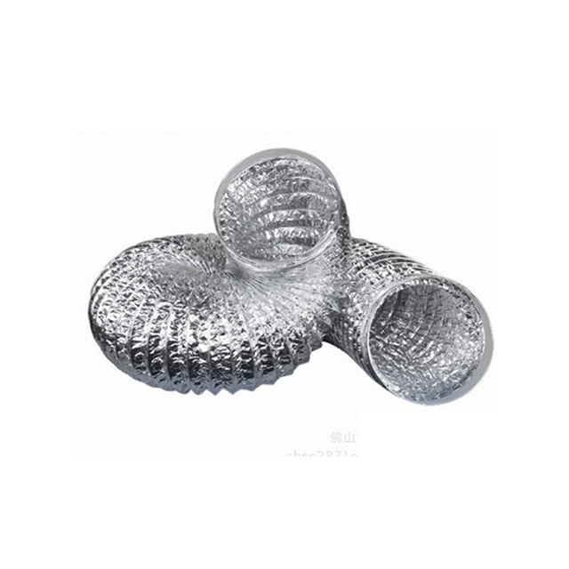 Manguera de ventilaci&oacute;n para sistema HVAC de calefacci&oacute;n, flexible, para conducto de aire de PVC de doble capa, 5' x 5', 100 mm