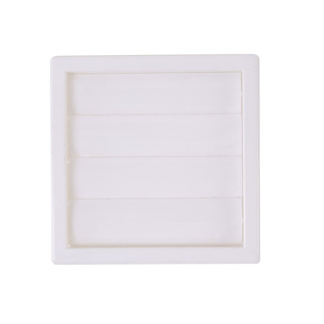 Rejilla de conducto de ventilaci&oacute;n de aire de 100mm, rejilla de ventilaci&oacute;n de pl&aacute;stico cuadrada blanca de acero inoxidable, ventilaci&oacute;n de aire ABS